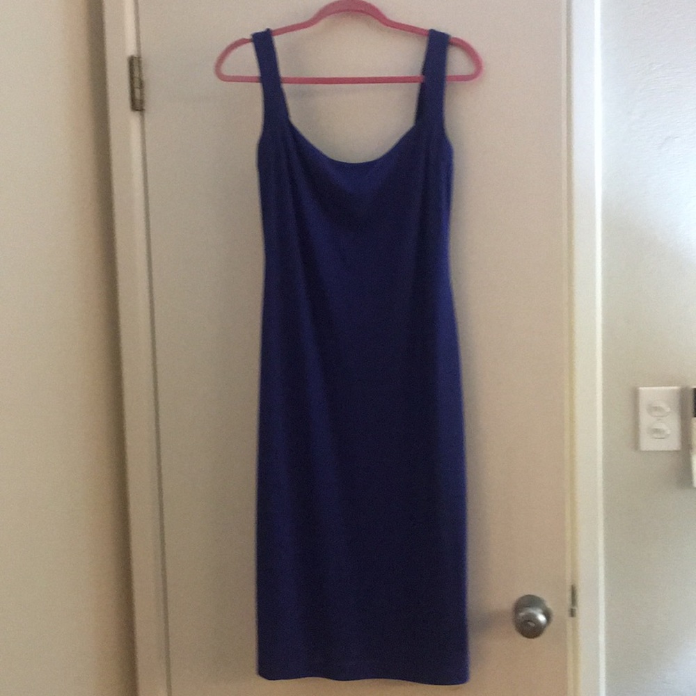 Great midi cocktail dress. Beautiful color